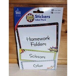 Carson Dellosa Stickers Label Pack 26 Pack Id #CD-168196 Teacher Classroom